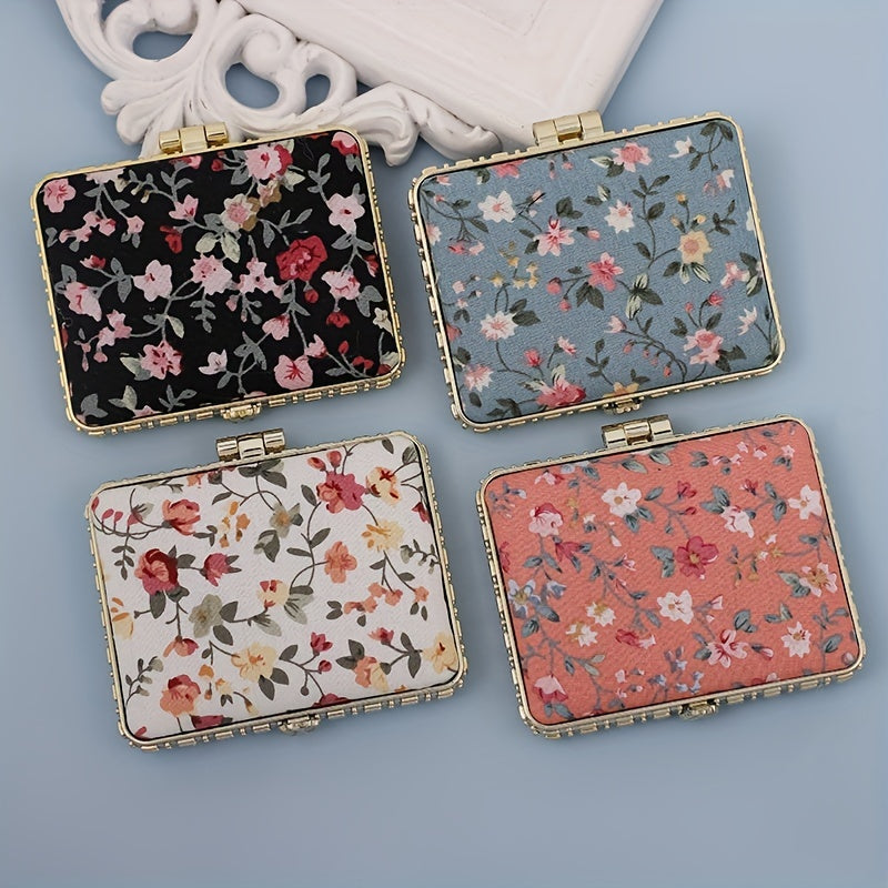 Vintage floral mirror