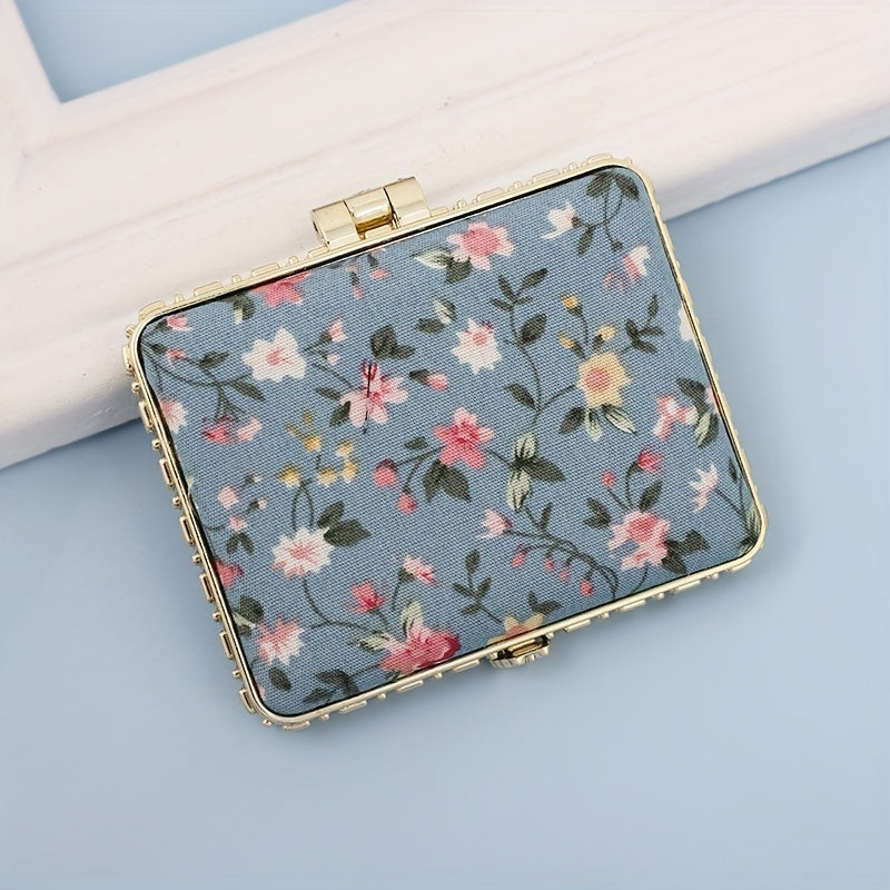 Vintage floral mirror