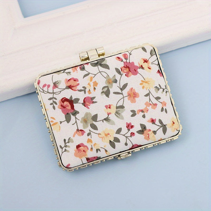 Vintage floral mirror