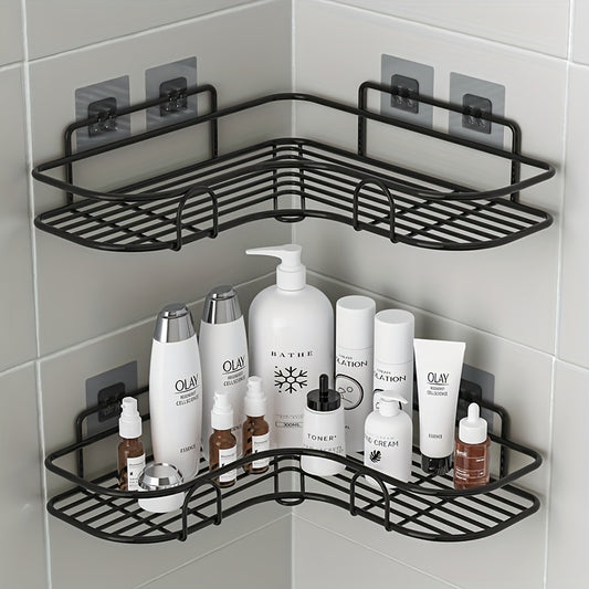 Wall-Mounted Punch-Free Corner Shelf