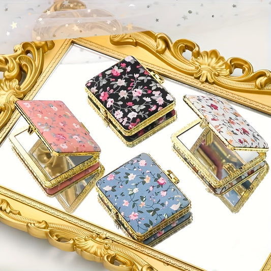 Vintage floral mirror