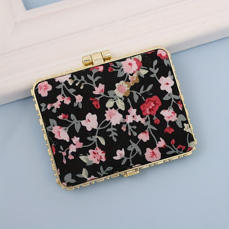 Vintage floral mirror